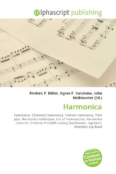 Harmonica:         Harmonica. Chromatic harmonica, Tremolo harmonica, Pitch pipe, Harmonica        techniques, List of harmonicists, Harmonica concerto, Christian        Friedrich Ludwig Buschmann, Jug band, Memphis Jug Band