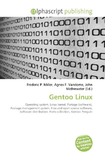 Gentoo Linux:         Operating system, Linux kernel, Portage (software), Package management        system, Free and open source software, Software distribution, Ports        collection, Gentoo Penguin