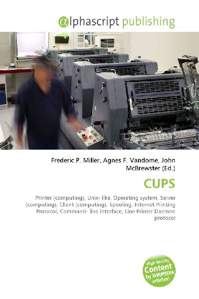 CUPS:         Printer (computing), Unix- like, Operating system, Server (computing),        Client (computing), Spooling, Internet Printing Protocol, Command- line        interface, Line Printer Daemon protocol