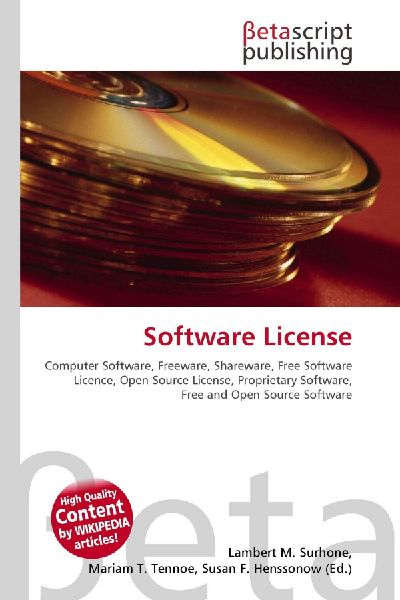 Software License:         Computer Software, Freeware, Shareware, Free Software Licence, Open        Source License, Proprietary Software, Free and Open Source Software