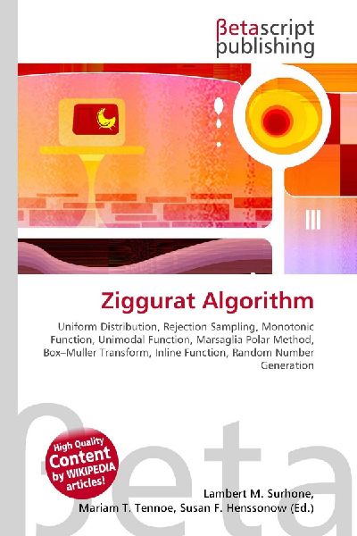 Ziggurat Algorithm:         Uniform Distribution, Rejection Sampling, Monotonic Function, Unimodal        Function, Marsaglia Polar Method, Box-Muller Transform, Inline Function,        Random Number Generation