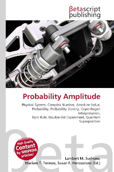 Probability Amplitude:         Physical System, Complex Number, Absolute Value, Probability,        Probability Density, Copenhagen Interpretation, Born Rule, Double-Slit        Experiment, Quantum Superposition