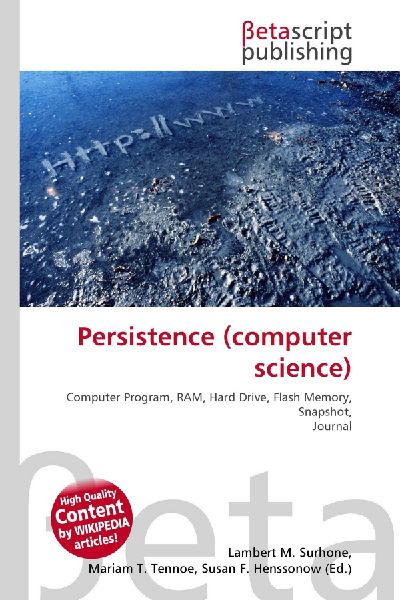 Persistence (computer science): Computer Program, RAM, Hard Drive, Flash Memory, Snapshot, Journal
