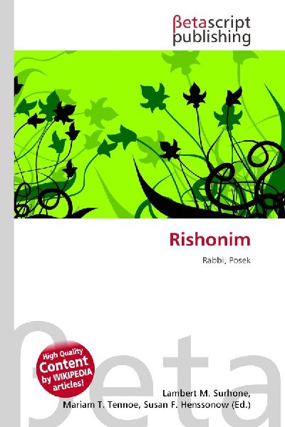 Rishonim: Rabbi, Posek