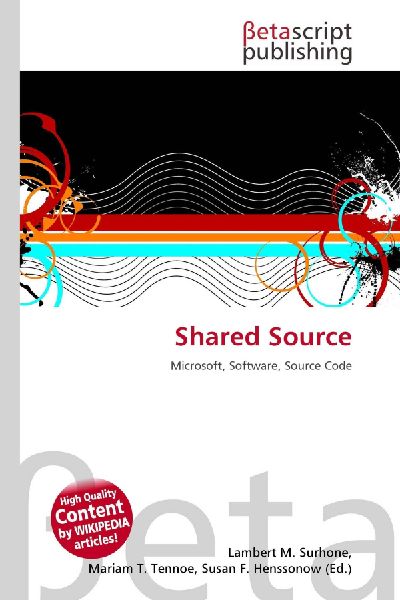 Shared Source: Microsoft, Software, Source Code
