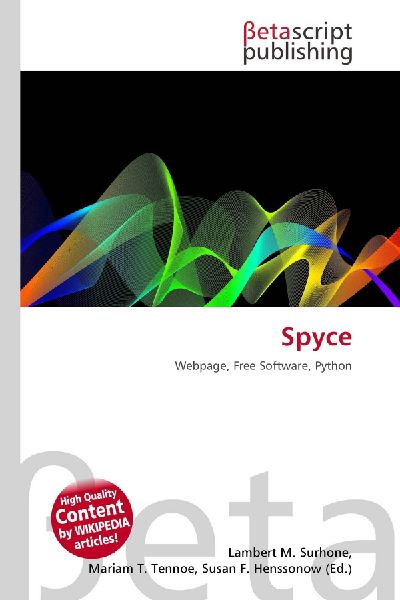 Spyce: Webpage, Free Software, Python