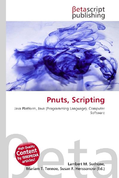 Pnuts, Scripting: Java Platform, Java (Programming Language), Computer Software