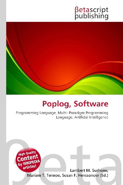 Poplog, Software:         Programming Language, Multi- Paradigm Programming Language, Artificial        Intelligence