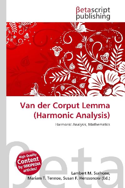 Van der Corput Lemma (Harmonic Analysis): Harmonic Analysis, Mathematics