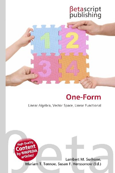 One-Form: Linear Algebra, Vector Space, Linear Functional