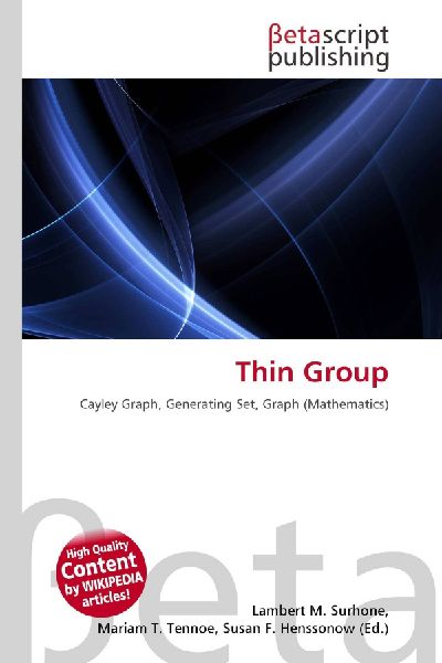 Thin Group: Cayley Graph, Generating Set, Graph (Mathematics)