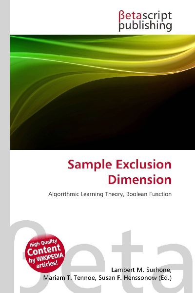 Sample Exclusion Dimension: Algorithmic Learning Theory, Boolean Function