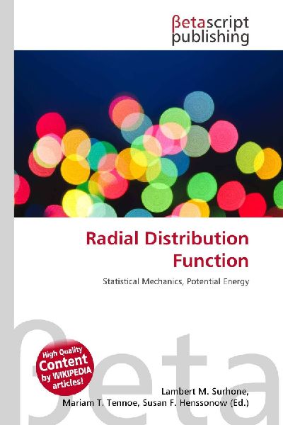 Radial Distribution Function: Statistical Mechanics, Potential Energy