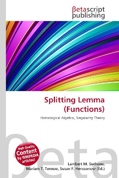 Splitting Lemma (Functions): Homological Algebra, Singularity Theory