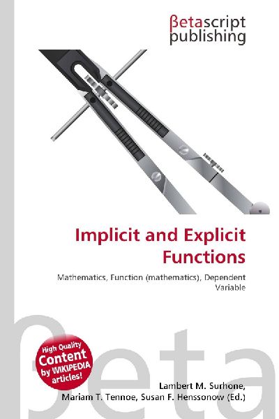 Implicit and Explicit Functions: Mathematics, Function (mathematics), Dependent Variable