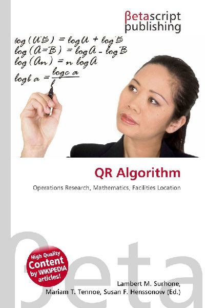 QR Algorithm: Operations Research, Mathematics, Facilities Location