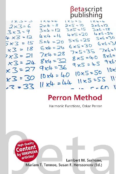 Perron Method: Harmonic Functions, Oskar Perron