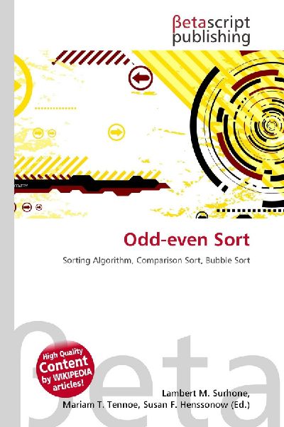 Odd-even Sort: Sorting Algorithm, Comparison Sort, Bubble Sort