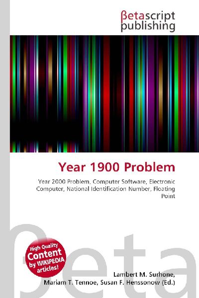 Year 1900 Problem:         Year 2000 Problem, Computer Software, Electronic Computer, National        Identification Number, Floating Point