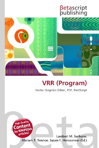 VRR (Program): Vector Graphics Editor, PDF, PostScript