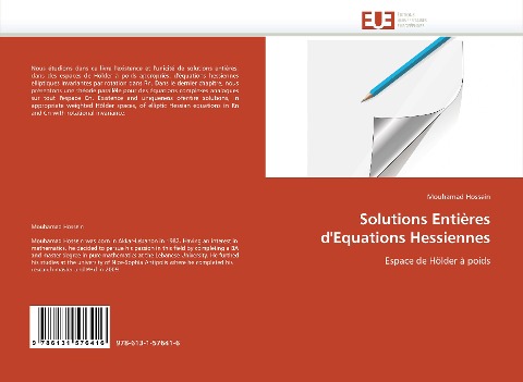 Solutions Entières dEquations Hessiennes: Espace de Hölder à poids