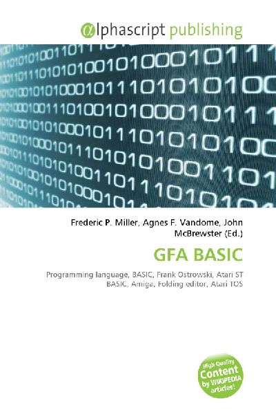 GFA BASIC:         Programming language, BASIC, Frank Ostrowski, Atari ST BASIC, Amiga,        Folding editor, Atari TOS
