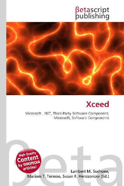 Xceed: Microsoft . NET, Third-Party Software Component, Microsoft, Software Components