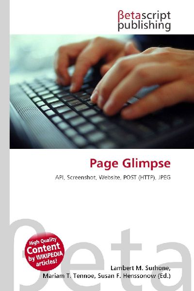Page Glimpse: API, Screenshot, Website, POST (HTTP), JPEG