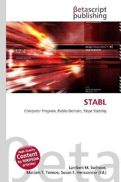 STABL: Computer Program, Public-Domain, Slope Stability
