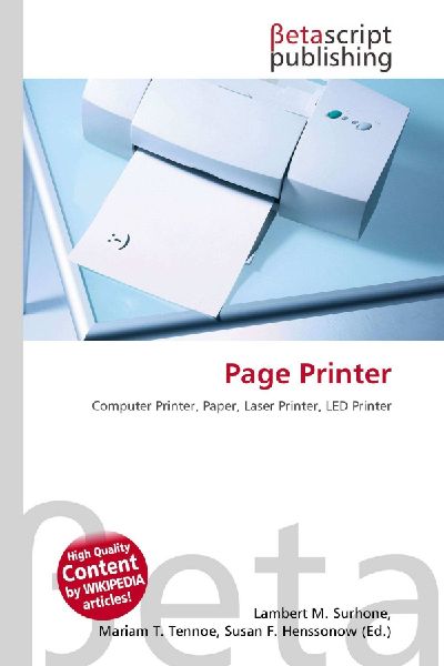 Page Printer: Computer Printer, Paper, Laser Printer, LED Printer
