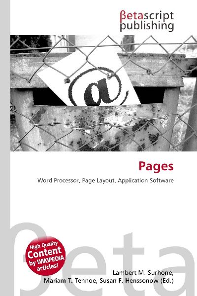 Pages: Word Processor, Page Layout, Application Software