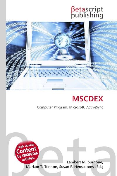 MSCDEX: Computer Program, Microsoft, ActiveSync