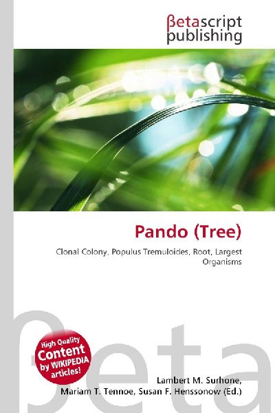 Pando (Tree): Clonal Colony, Populus Tremuloides, Root, Largest Organisms