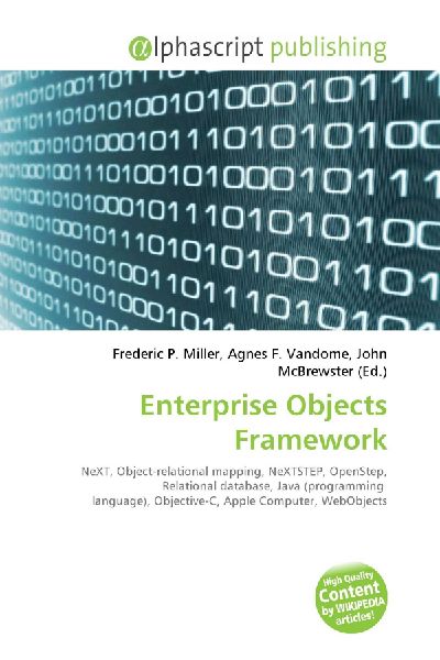 Enterprise Objects Framework:         NeXT, Object-relational mapping, NeXTSTEP, OpenStep, Relational        database, Java (programming language), Objective-C, Apple Computer,        WebObjects