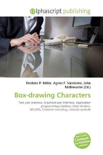 Box-drawing Characters:         Text user interface, Graphical user interface, Application programming        interface, Drop shadow, MS-DOS, Character encoding, Unicode symbols