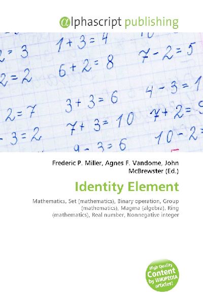 Identity Element:         Mathematics, Set (mathematics), Binary operation, Group (mathematics),        Magma (algebra), Ring (mathematics), Real number, Nonnegative integer