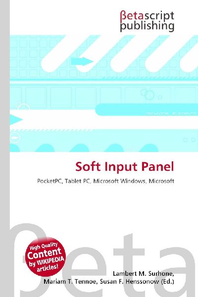 Soft Input Panel: PocketPC, Tablet PC, Microsoft Windows, Microsoft