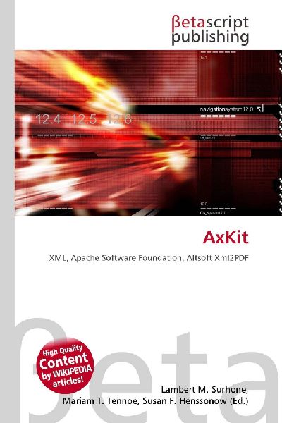 AxKit: XML, Apache Software Foundation, Altsoft Xml2PDF