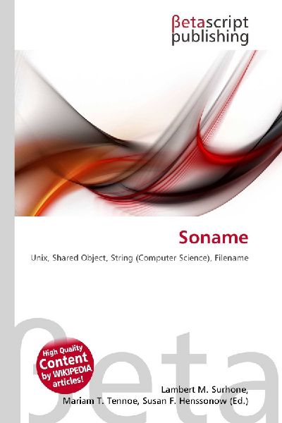 Soname: Unix, Shared Object, String (Computer Science), Filename