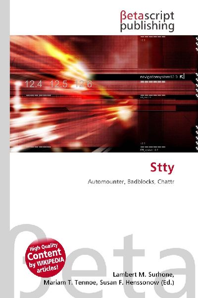 Stty: Automounter, Badblocks, Chattr