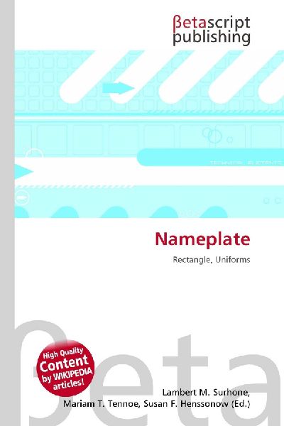 Nameplate: Rectangle, Uniforms