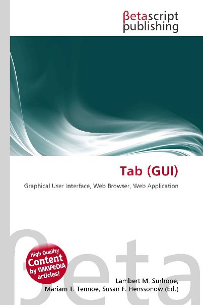 Tab (GUI): Graphical User Interface, Web Browser, Web Application