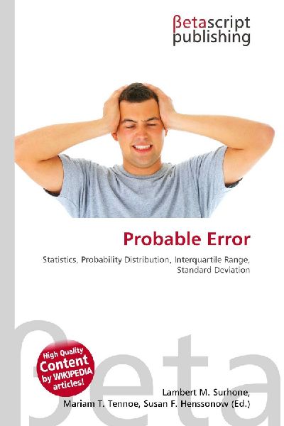 Probable Error: Statistics, Probability Distribution, Interquartile Range, Standard Deviation