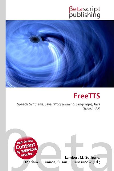 FreeTTS: Speech Synthesis, Java (Programming Language), Java Speech API