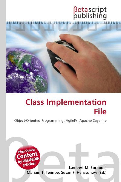 Class Implementation File: Object-Oriented Programming, AgileFx, Apache Cayenne