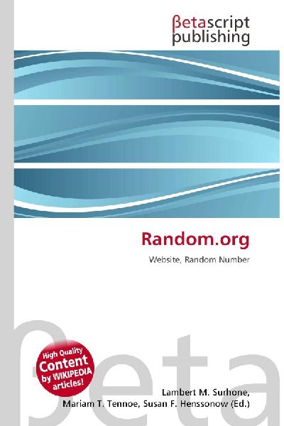Random.org: Website, Random Number