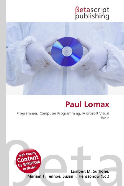 Paul Lomax: Programmer, Computer Programming, Microsoft Visual Basic