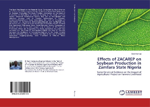 Effects of ZACAREP on Soybean Production in Zamfara State Nigeria: Some Empirical Evidence on the Impact of Agricultural Project on Farmers Livelihood