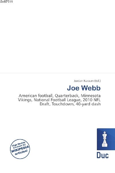 Joe Webb:         American football, Quarterback, Minnesota Vikings, National Football        League, 2010 NFL Draft, Touchdown, 40-yard dash