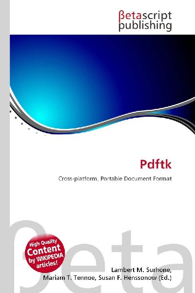 Pdftk: Cross-platform, Portable Document Format
